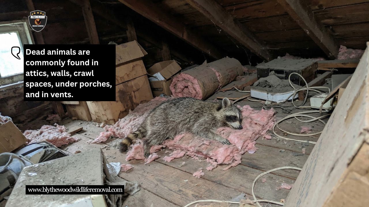 Common Places Dead Animals Are Found in Homes