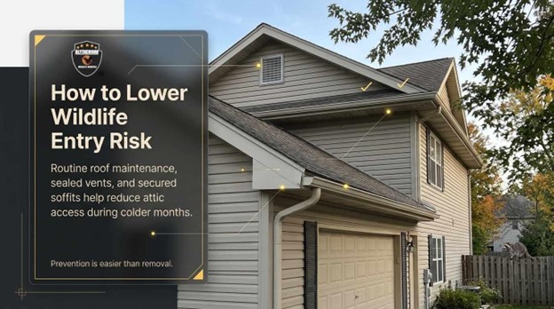 How to Lower the Risk of Wildlife Entering Your Attic