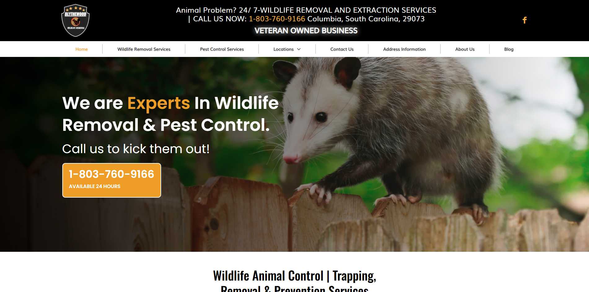 blythewood wildlife removal company