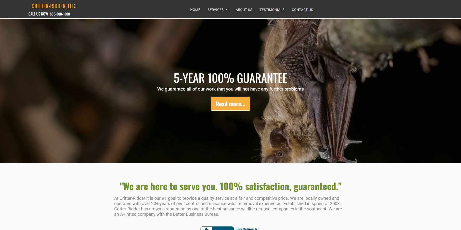 Critter-Ridder LLC Wildlife Removal Specialist