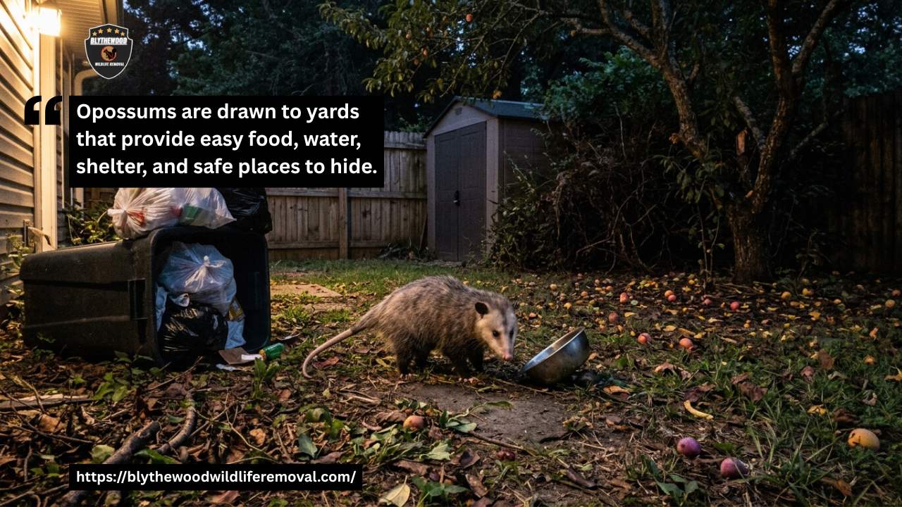 Why Are Opossums Coming Into Your Yard