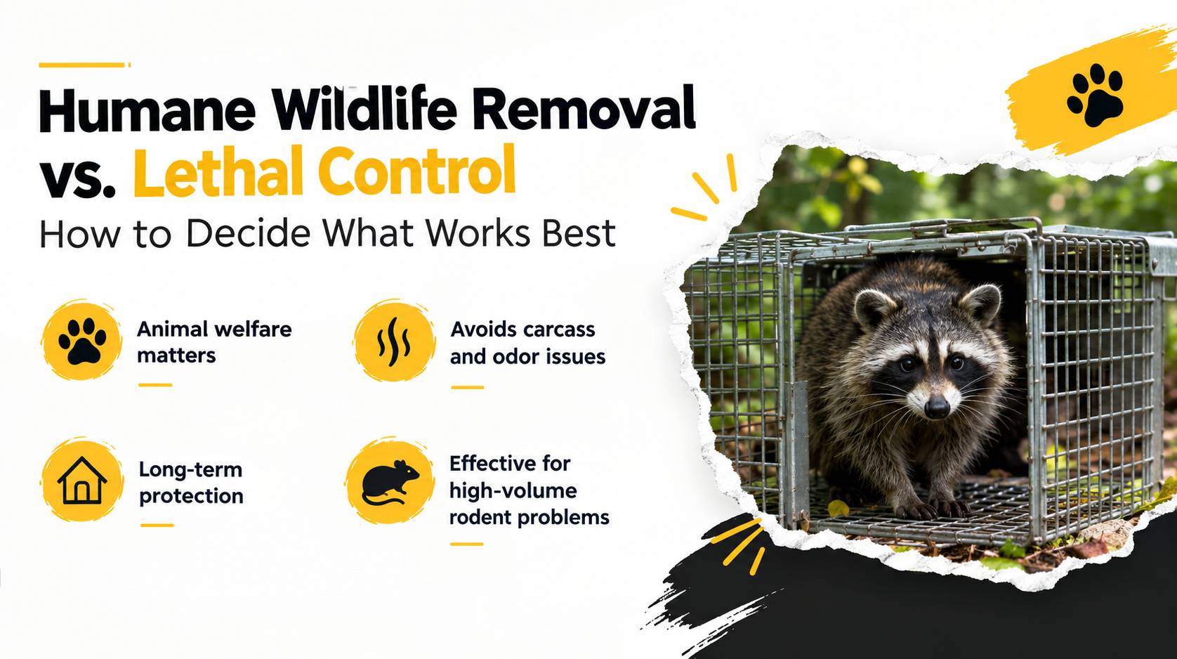 Humane Wildlife Removal vs. Lethal Control